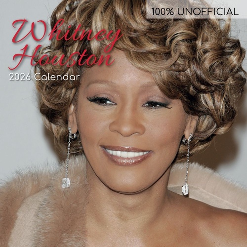Whitney Houston - 2026 Gifted Stationery Wall Calendar Vocal Icon