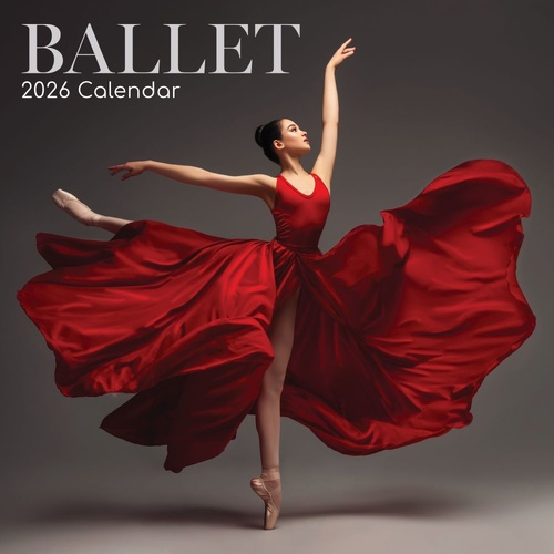 Ballet - 2026 Gifted Stationery Wall Calendar Performing Arts Theme