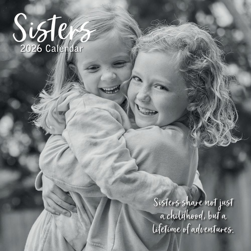 Sisters - 2026 Gifted Stationery Wall Calendar Sisterhood Inspiration