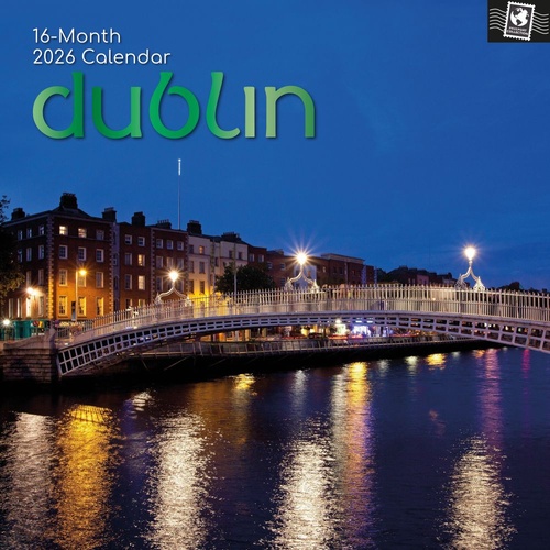 Dublin - 2026 Gifted Stationery Wall Calendar Cityscape Photography