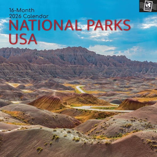 National Parks USA - 2026 Gifted Stationery Wall Calendar American Landscapes