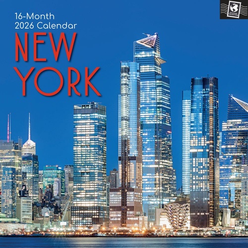 New York - 2026 Gifted Stationery Wall Calendar Cityscape Photography