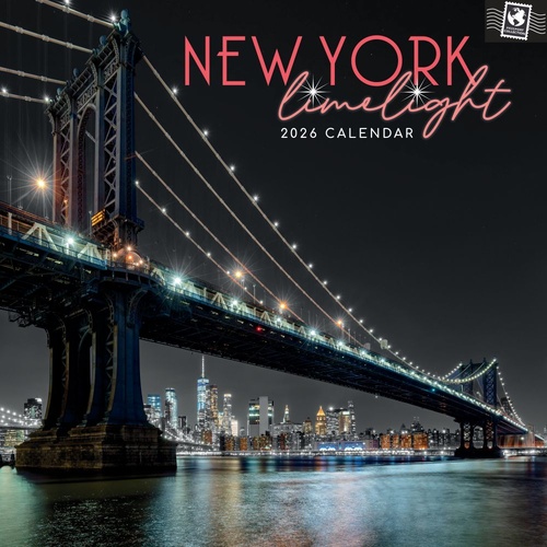 New York Limelight - 2026 Gifted Stationery Wall Calendar Artistic City Views