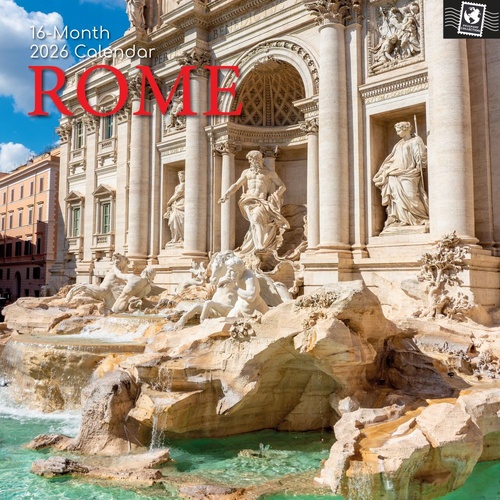 Rome - 2026 Gifted Stationery Wall Calendar Travel Photography