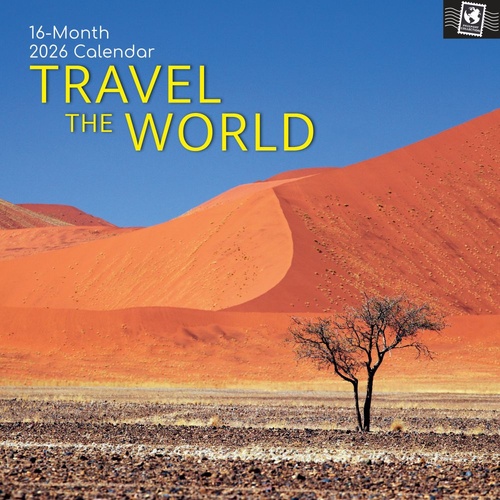 Travel the World - 2026 Gifted Stationery Wall Calendar Global Destinations
