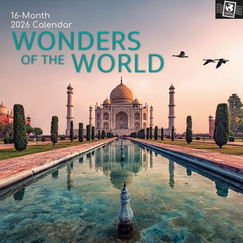 Wonders of the World - 2026 Gifted Stationery Wall Calendar Iconic Landmarks