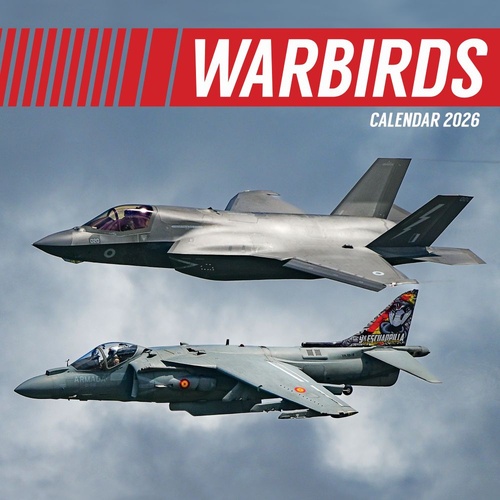 Warbirds - 2026 Gifted Stationery Wall Calendar Vintage Military Aircraft