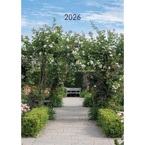 Beautiful Gardens - 2026 Gifted Stationery A5 Padded Diary Planner Floral Theme