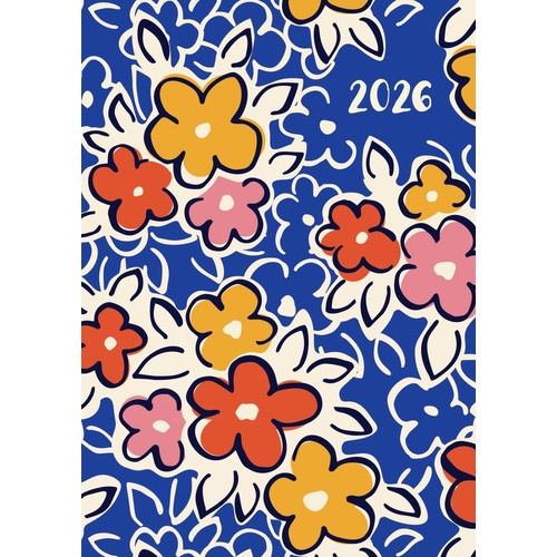 Happy Days - 2026 Gifted Stationery A5 Padded Diary Planner Colourful Florals