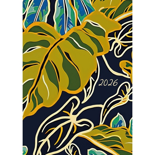 Lush - 2026 Gifted Stationery A5 Padded Diary Planner Greenery Theme