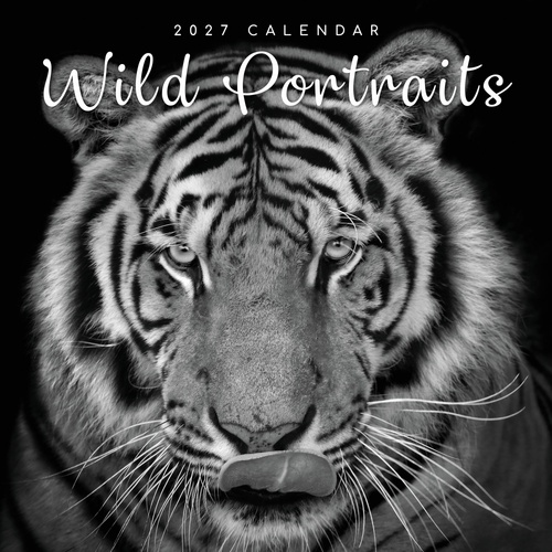 Wild Portraits - 2027 Gifted Stationery Wall Calendar Monthly Planner