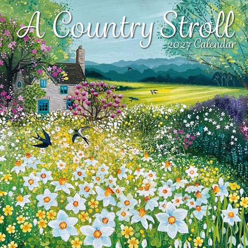A Country Stroll - 2027 Gifted Stationery Wall Calendar Monthly Planner