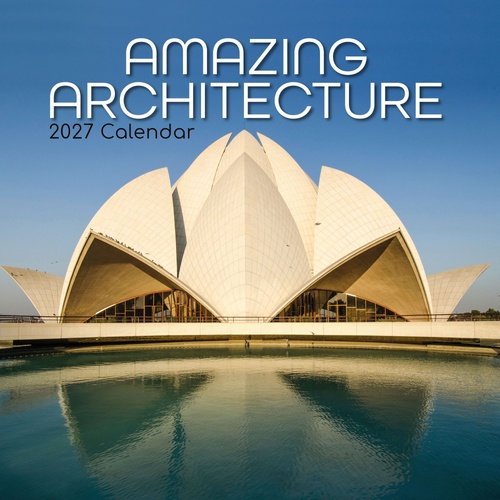 Amazing Architecture - 2027 Gifted Stationery Wall Calendar Monthly Planner
