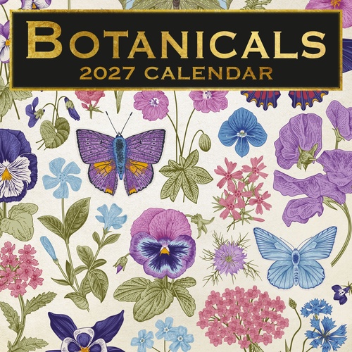Botanicals - 2027 Gifted Stationery Wall Calendar Monthly Planner