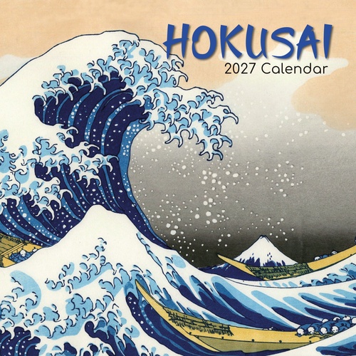 Hokusai - 2027 Gifted Stationery Wall Calendar Monthly Planner
