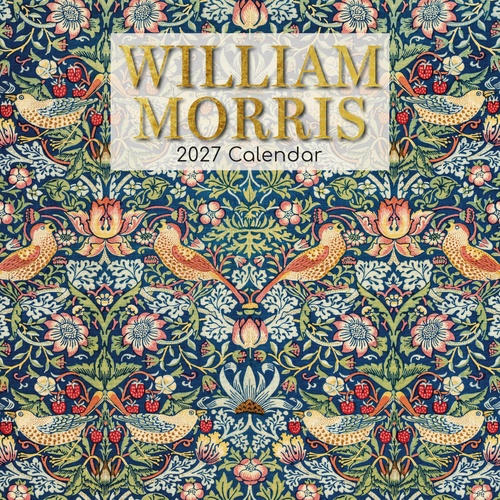 William Morris - 2027 Gifted Stationery Wall Calendar Monthly Planner