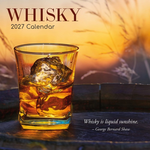 Whisky - 2027 Gifted Stationery Wall Calendar Monthly Planner