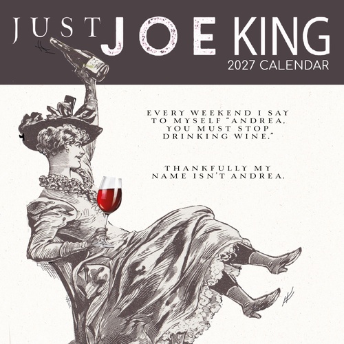 Just Joe King - 2027 Gifted Stationery Wall Calendar Monthly Planner