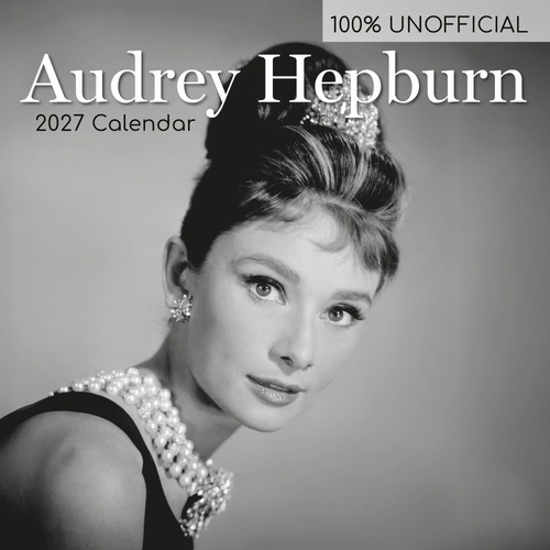 Audrey Hepburn - 2027 Gifted Stationery Wall Calendar Monthly Planner