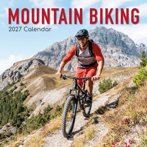 Mountain Biking - 2027 Gifted Stationery Wall Calendar Monthly Planner