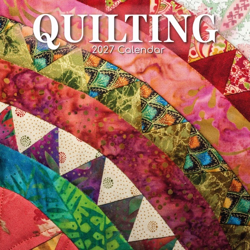 Quilting - 2027 Gifted Stationery Wall Calendar Monthly Planner