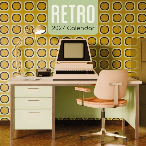 Retro - 2027 Gifted Stationery Wall Calendar Monthly Planner