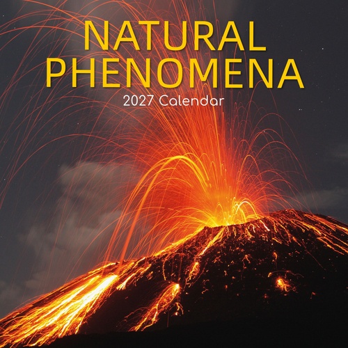 Natural Phenomenons - 2027 Gifted Stationery Wall Calendar Monthly Planner