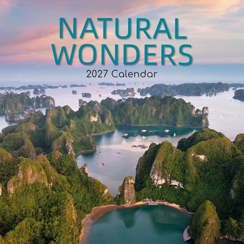 Natural Wonders - 2027 Gifted Stationery Wall Calendar Monthly Planner