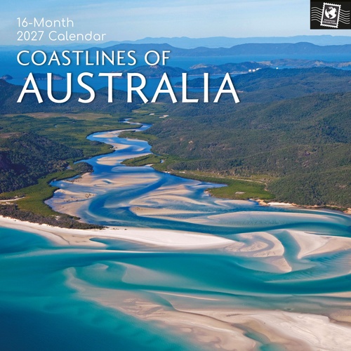 Coastlines of Australia - 2027 Gifted Stationery Wall Calendar Planner