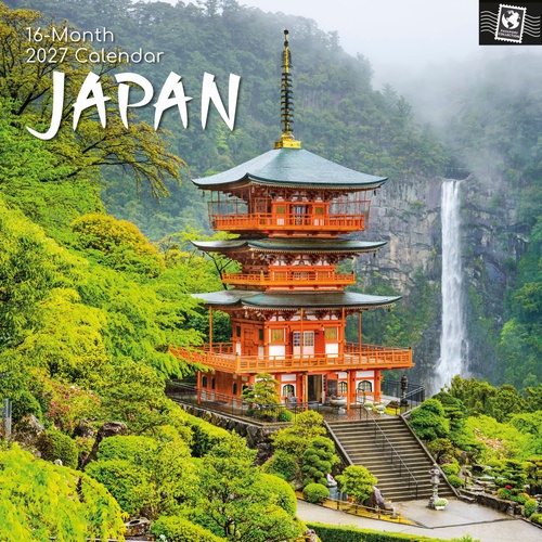 Japan - 2027 Gifted Stationery Wall Calendar Monthly Planner