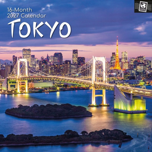 Tokyo - 2027 Gifted Stationery Wall Calendar Monthly Planner