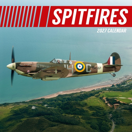 Spitfires - 2027 Gifted Stationery Wall Calendar Monthly Planner