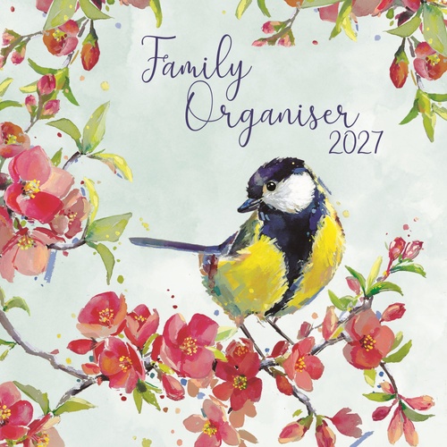 Family Organiser - Birdsong  - 2027 Gifted Stationery Wall Calendar Planner