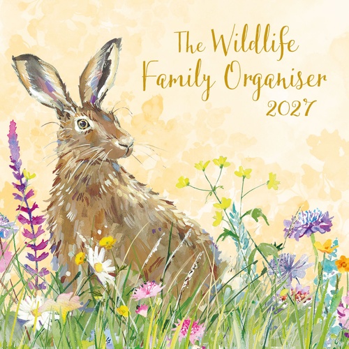 Family Organiser The Wildlife 2027 Gifted Stationery Wall Calendar Planner