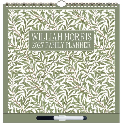William Morris Weekly Planner - 2027 Gifted Stationery Wall Calendar