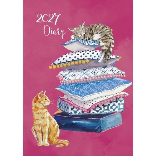 Cat Lovers - 2027 Gifted Stationery A5 Hardcover Week-to-View Diary Planner