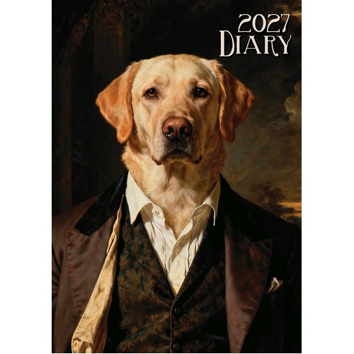 Dressed Up Dogs - 2027 Gifted Stationery A5 Hardcover Week-to-View Diary