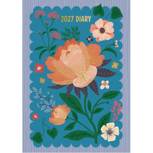 Vintage - 2027 Gifted Stationery A5 Hardcover Week-to-View Diary Planner