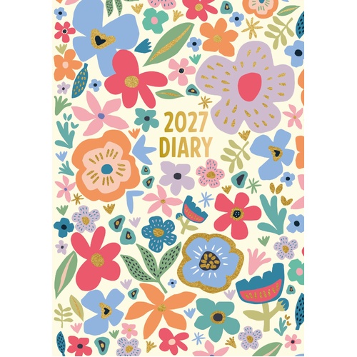 Summer Haze 2027 Gifted Stationery A5 Hardcover Week-to-View Diary Planner