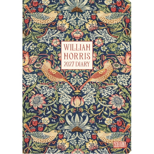 William Morris Strawberry Thief 2027 Gifted Stationery A5 Week View Diary