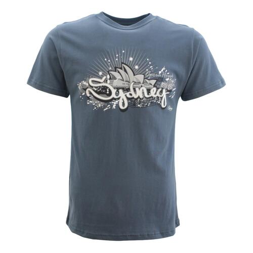 Adult T Shirt Australian Australia Day Souvenir 100% Cotton - Sydney Opera House [Size: S] 