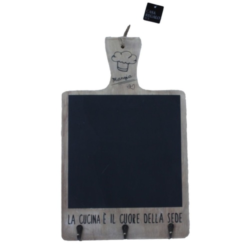 Vintage Style Restaurant Café Menu Black Board Black Chalk Board Stand Key Hooks [Design: Chalkboard]