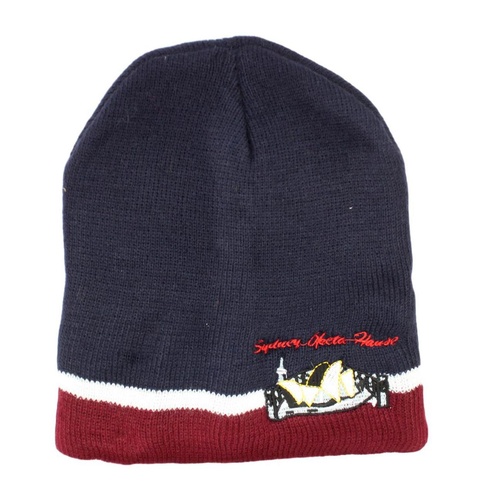 Australian Souvenir Unisex Beanie Womens Ski Winter Warm Hat Cap Australia Flag [Design: Australia - Sydney (Navy)]