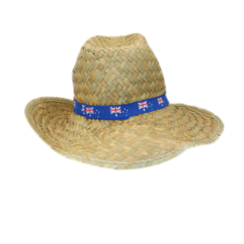Adults Australia Day Caps Cotton Hats Summer Australian Souvenir ANZAC Day Gift [Size: One size] [Design: Cowboy Australia Flag]
