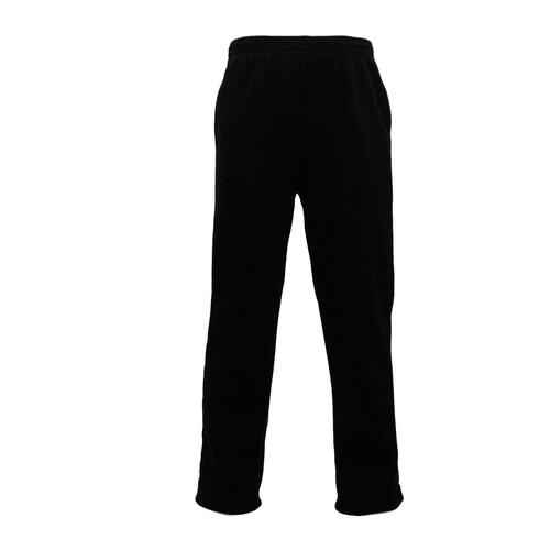 NEW Men's Fleece Lined Track Pants Track Suit Pants Casual Winter Elastic Waist [Size: 3XL] [Colour: Black]