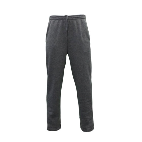 NEW Men's Fleece Lined Track Pants Track Suit Pants Casual Winter Elastic Waist [Size: S] [Colour: Dark Grey]