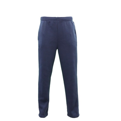 NEW Men's Fleece Lined Track Pants Track Suit Pants Casual Winter Elastic Waist [Size: S] [Colour: Navy]