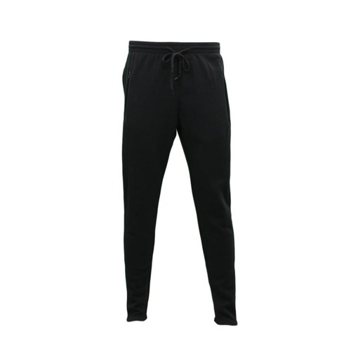 NEW Men's Jogger Track Pants Slim Cuff  w Zip Pockets Cuff Trackies Sweat Pants [Size: S] [Colour: Black]