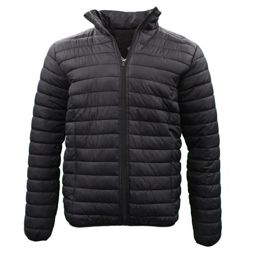 Mens Womens Unisex Lightweight Puffer Puffy Stand Collar Quilted Winter Jacket