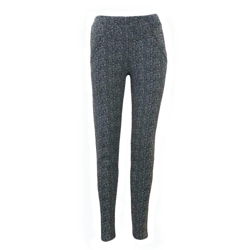Women's Stretch Winter Slim Thermal Thick Fleece Lined Leggings Pants w Pockets [Size: 10] [Colour: Pattern I]